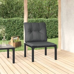 Elegant Poly Rattan Garden Chair with Cushions Weather Resistant Comfort Seating