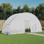 Greenhouse with Steel Frame White 12 m² 6x2x2.85 m