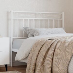 Metal Headboard White 107 cm