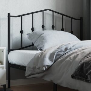 Metal Headboard Black 107 cm