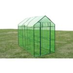 Extra Large Walk-In Greenhouse Garden Plant Grow House with Steel Frame Green