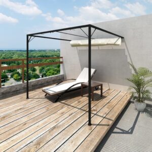 Outdoor Patio Awning Retractable Sun Shade Shelter Weather UV Resistant Canopy