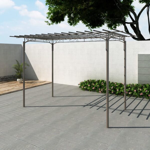 Elegant Steel Rose Arch Arbor Pavilion Design for Climbing Plants Garden Decor