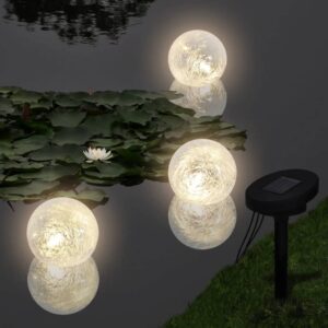 Solar LED Floating Ball Lights Waterproof Pond Pool Garden Decorative Lighting