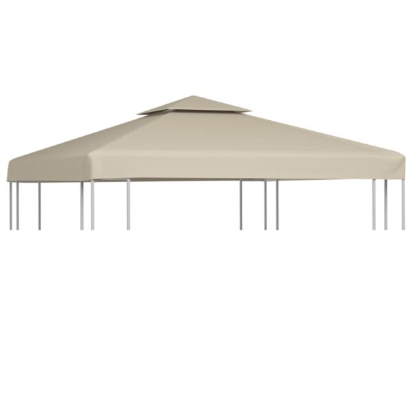 Waterproof Beige Gazebo Canopy Top Cover Outdoor Patio Garden Shelter Shade