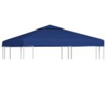 Waterproof Gazebo Canopy Top Cover Outdoor Patio Garden Shelter Dark Blue Shade