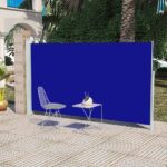 Patio Terrace Side Awning 160 x 300 cm Blue