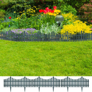 Green Lawn Dividers Decorative Garden Edging Flower Bed Border Interconnectable