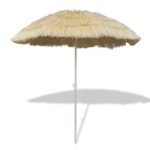 Tropical Tilt Beach Umbrella All-Weather Resistant Hawaii  Sun Shade