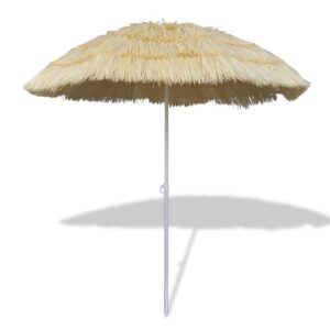 Tropical Tilt Beach Umbrella All-Weather Resistant Hawaii  Sun Shade