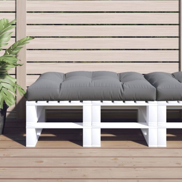 Outdoor Pallet Cushion Grey Water-Repellent Polyester Fabric Soft Hollow Fibre