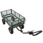 Heavy Duty Garden Trolley Cart Utility Wagon Removable Sides Liner Bag Green