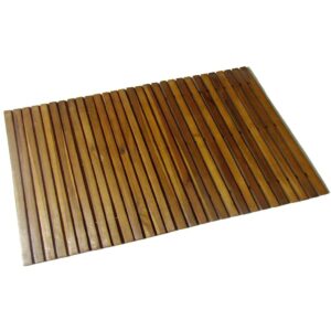 Luxury Acacia Hardwood Bath Mat Non-Slip Sauna Spa Shower Wooden Floor Rug