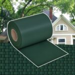 Green PVC Privacy Screen Fence Weave Weather Resistant with Fixing Clips