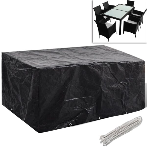 Water UV Resistant Garden Furniture Cover Durable Polyethylene with Eyelets