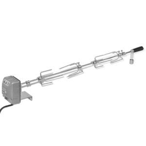 Stainless Steel BBQ Rotisserie Spit Universal Grill Motorized Skewer Outdoor