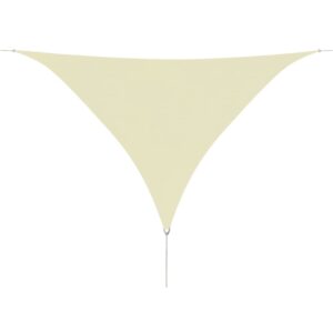 Sunshade Sail Oxford Fabric Triangular 3.6x3.6x3.6 m Cream