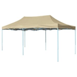 Waterproof UV Protective Pop-Up Canopy Cream White Outdoor Event Shelter