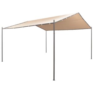 Outdoor Gazebo Canopy Shelter Water Resistant UV Protected Easy Assembly Beige