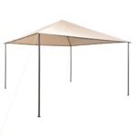 Outdoor Gazebo Canopy Shelter Water Resistant UV Protection Easy Assembly Beige