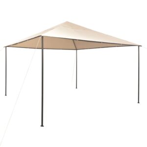 Outdoor Gazebo Canopy Shelter Water Resistant UV Protection Easy Assembly Beige