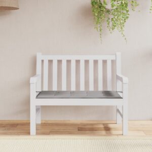 Comfortable Outdoor Garden Bench Cushion Grey Soft Oxford Fabric Water-Resistant