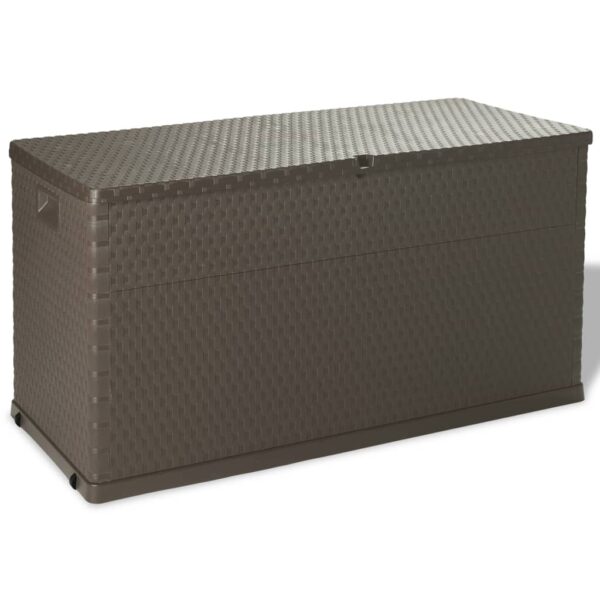 Outdoor Garden Storage Box Rattan  Lockable Organizer Patio Cushion Chest