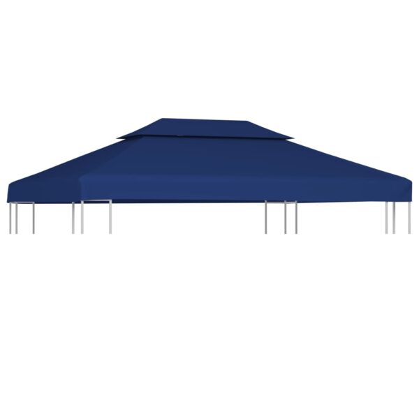 2-Tier Gazebo Top Cover 310 g/m² 4x3 m Blue