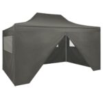 Water UV Resistant Outdoor Canopy Gazebo with Sidewalls and Zip Entrance