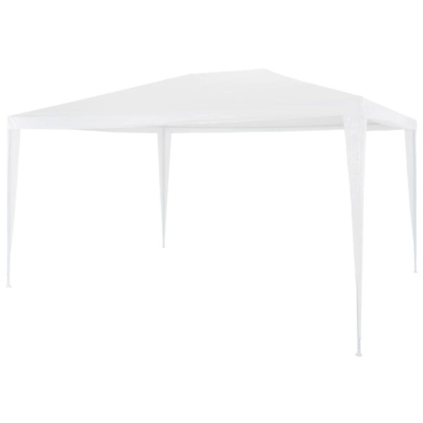 Outdoor Garden Canopy Gazebo White UV Water Resistant Polyethylene Steel Frame