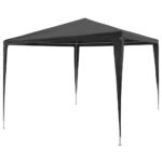 Outdoor Gazebo Canopy Party Tent UV Water Resistant Garden Shelter Anthracite