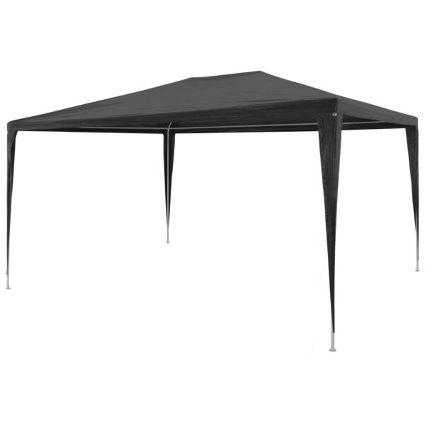 Outdoor Garden Canopy Gazebo UV Water Resistant Anthracite PE Material with Steel Frame