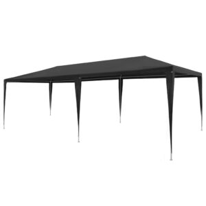 Outdoor Garden Canopy Gazebo UV Water Resistant Anthracite PE Material Stable