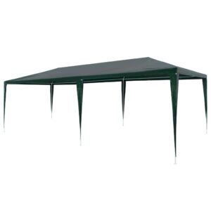 Outdoor Garden Canopy Green PE Water Resistant UV Party Event Gazebo Shelter