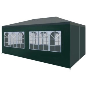 Outdoor Garden Canopy Gazebo UV Water Resistant with Side Panels Green