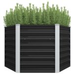 Galvanized Steel Garden Raised Bed Weather Resistant Outdoor Planter Hexagonal