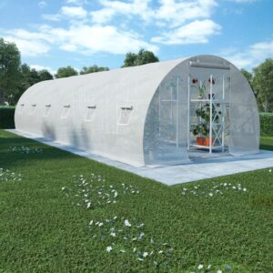 Spacious Walk-In Garden Greenhouse Large PE Mesh Fabric Plant House with Door