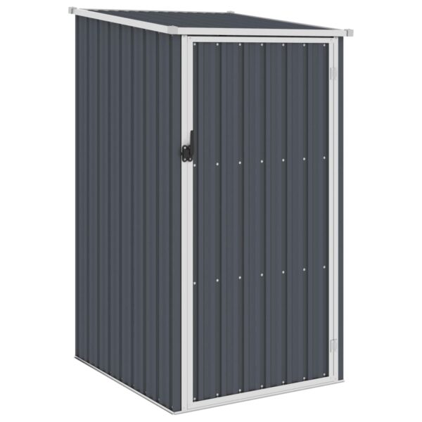 Outdoor Garden Storage Shed Galvanised Steel Sloped Roof Weather-Resistant Anthracite