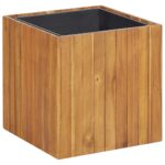 Acacia Wood Garden Planter Raised Bed Weather Resistant Outdoor Indoor Pot