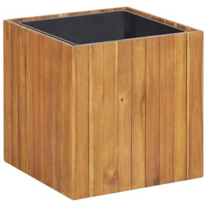 Acacia Wood Garden Planter Raised Bed Weather Resistant Outdoor Indoor Pot