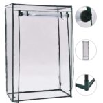 Walk-In Greenhouse PVC Cover Steel Frame Garden Plant Grow House Protection