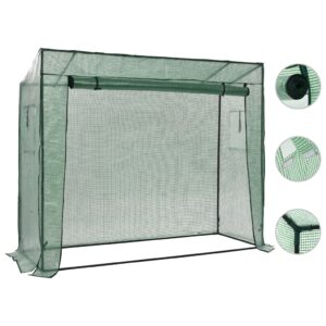 Walk-in Greenhouse Garden Structure UV Protected Zippered Door Ventilated Window