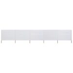 Folding Privacy Screen Outdoor Patio Garden Windbreak Barrier Sand White