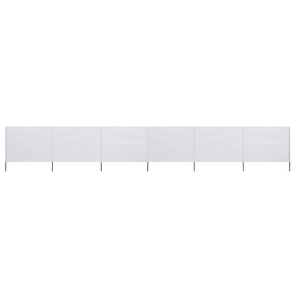 Folding Privacy Wind Screen Divider Outdoor Garden Patio Barrier Sand White