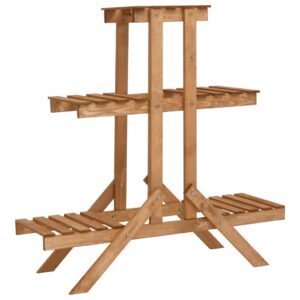 Wooden Plant Stand Outdoor Indoor Garden Patio Flower Pot Shelf Rack Organizer