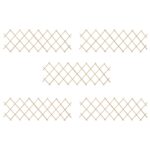 Firwood Expandable Trellis Fence Panel Set Outdoor Garden Privacy Screen Barrier