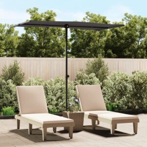 Outdoor Adjustable Parasol Sun Shade UV Protection Rotatable Aluminium Anthracite