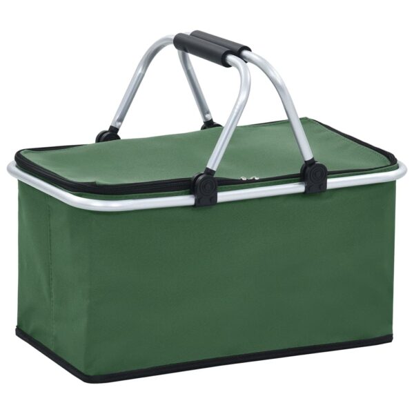 Foldable Cool Bag Green 46x27x23 cm Aluminium