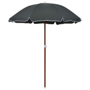 Elegant Outdoor Parasol UV Protection Water-Resistant Anthracite Shade