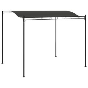 Outdoor Garden Patio Sunshade Awning Canopy Polyester Shelter Anthracite Black